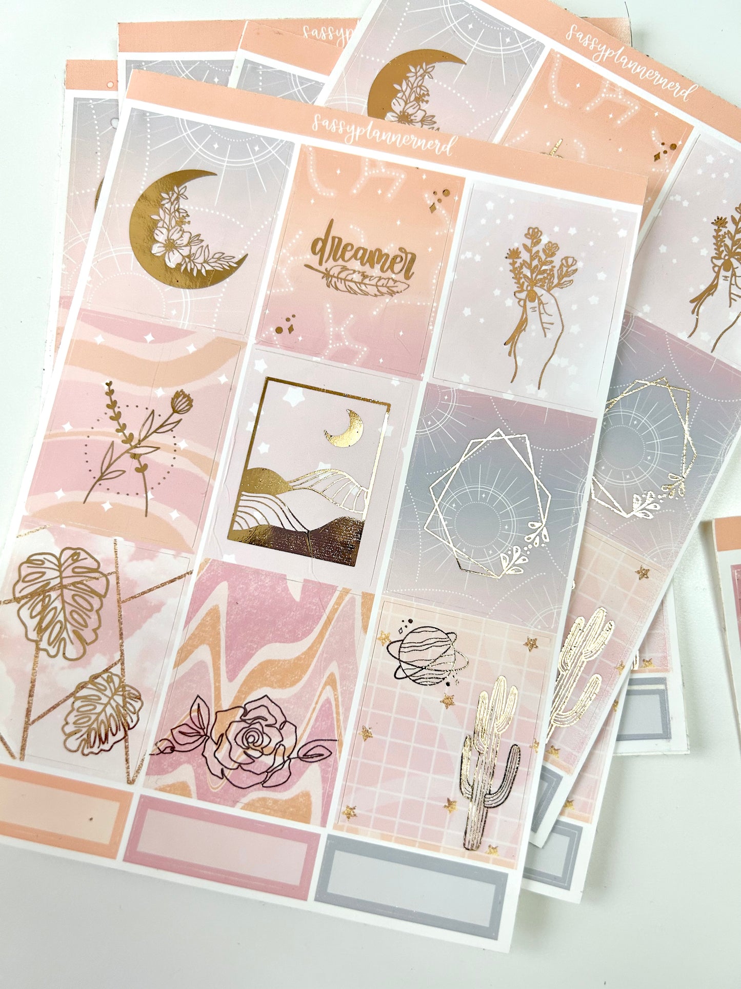OOPS Dreamer Foiled Weekly sticker KIT