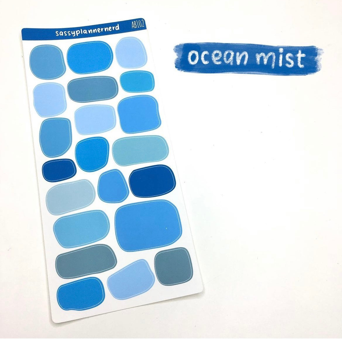 Ocean mist | Abstract color swatches