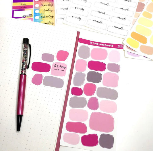 Candy Floss | Abstract color swatches