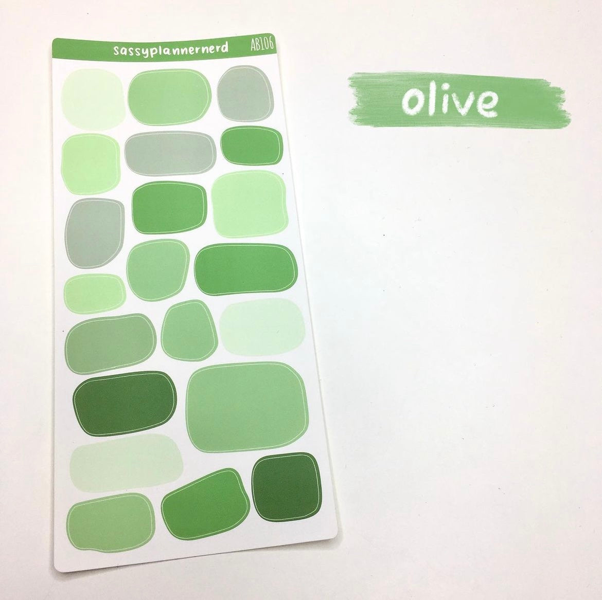 Olive | Abstract color swatches