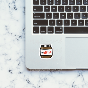 Nutella Doodle // Laptop stickers // Vinyl Stickers