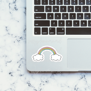 Rainbow Doodle // Laptop stickers // Vinyl Stickers