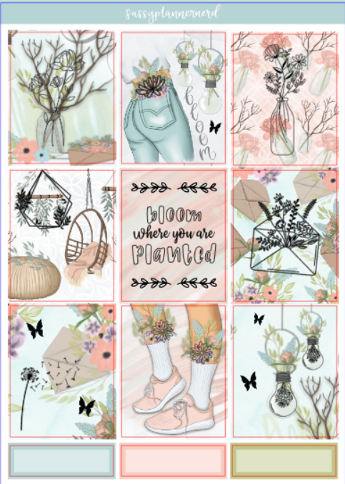 Spring Blossoms | FOILED Weekly kit