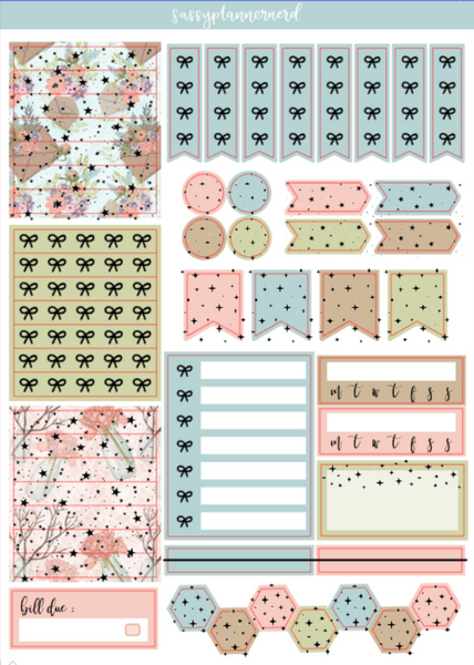 Spring Blossoms | FOILED Weekly kit