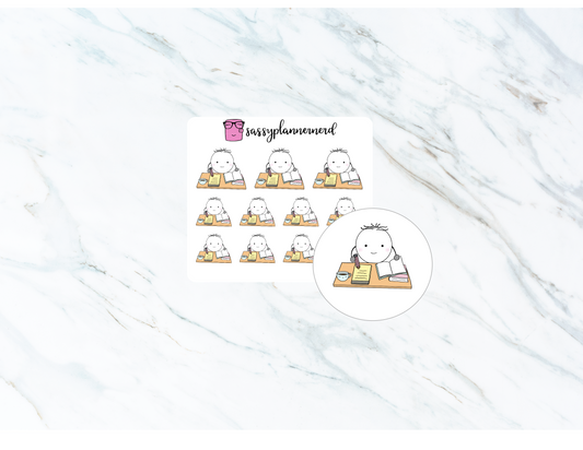 Study Time | Bubba Stickers
