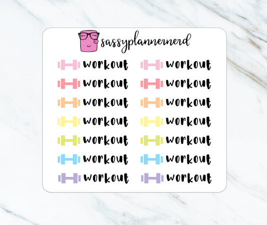Workout script | Doodle Stickers
