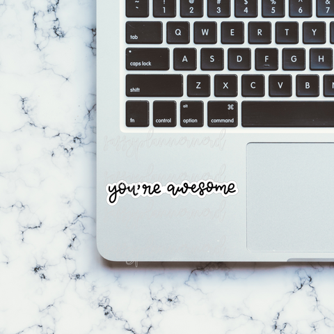 You're awesome // Laptop stickers // Vinyl Stickers